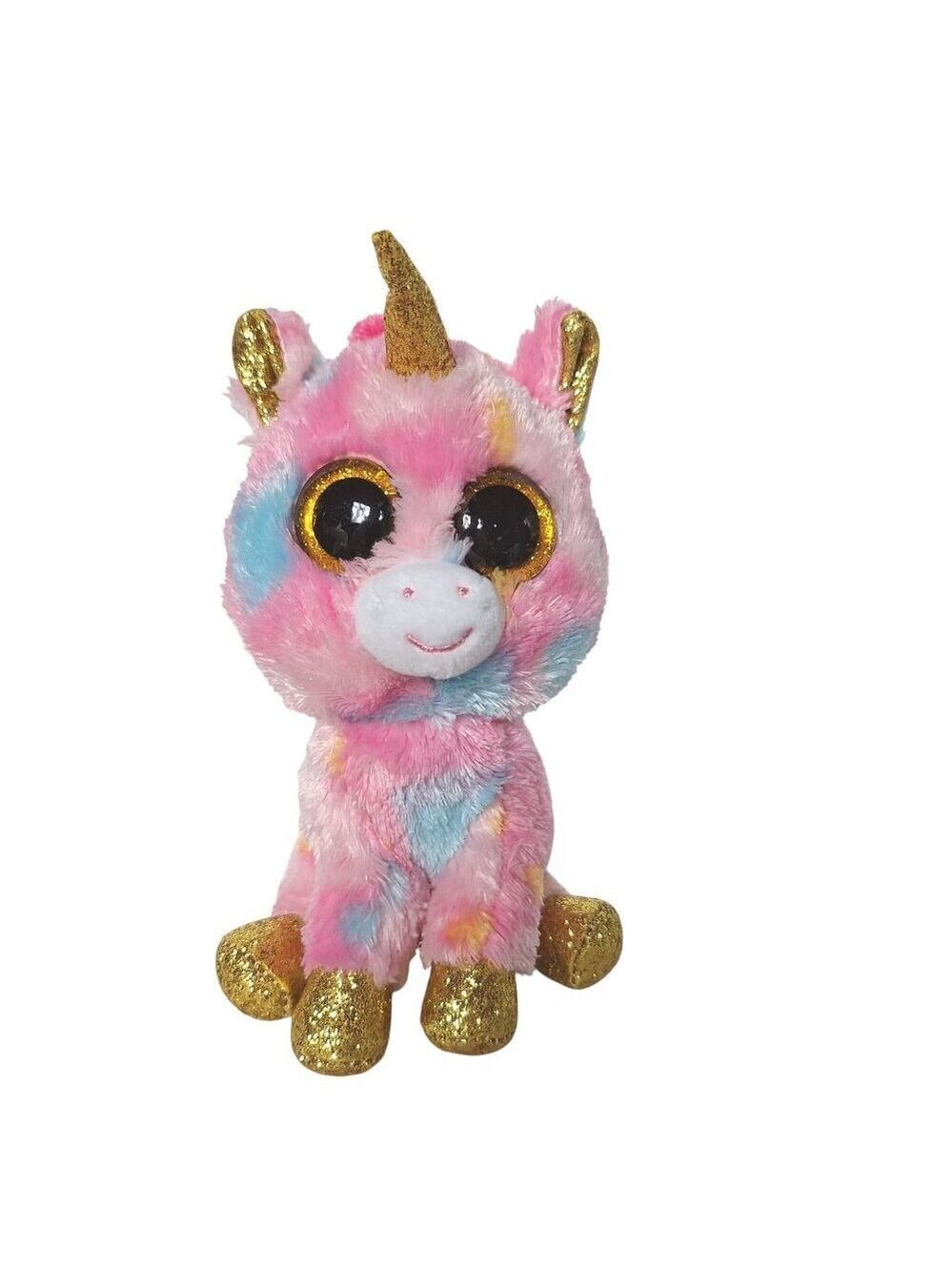 Ty Beanie Boos Fantasia Unicorn Plush Pink 6.5 Inch